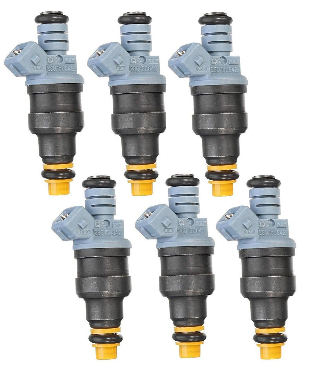 6 Bosch Fuel Injectors for BMW E30 E36 E46 M50 M52 S50 M3 TURBO 1500cc 1600cc 16