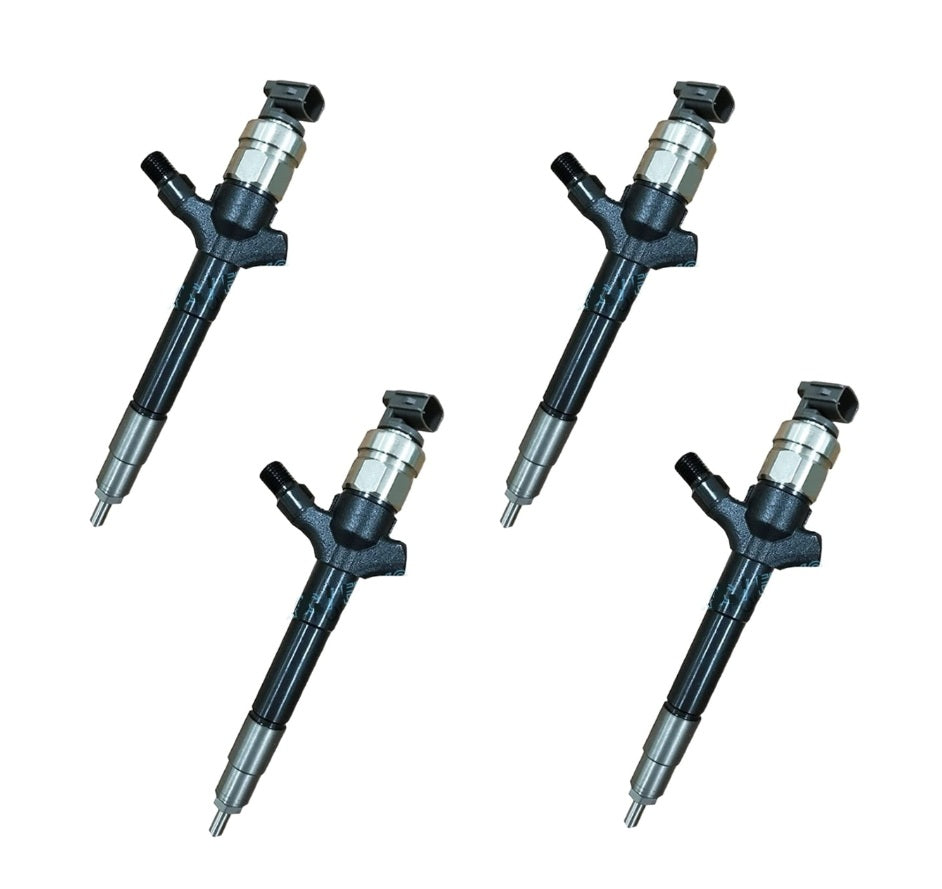 Set of 4 Diesel Injectors + Fitting Kit for Mitsubishi Pajero 3.2L 4M41 DPF – Denso 095000-7500 / 1465A279