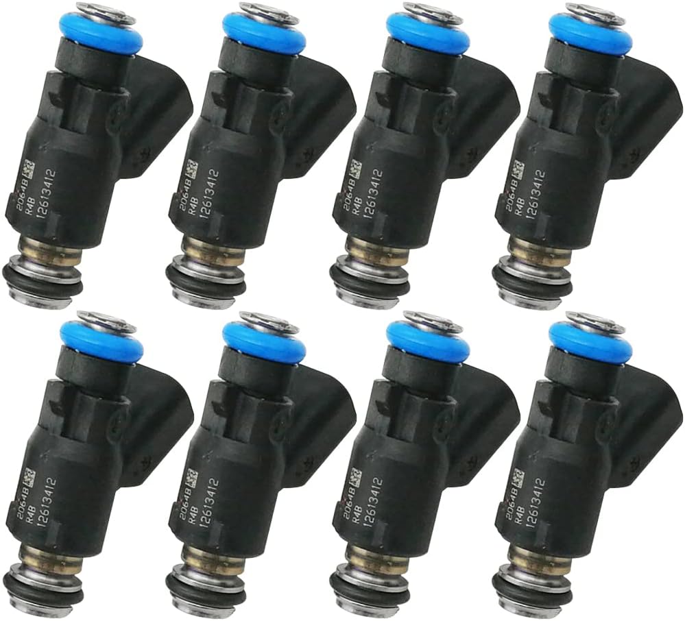 8x 650cc Fuel Injectors for GM 6.0 L76 DELPHI 60lb 62lb Short e