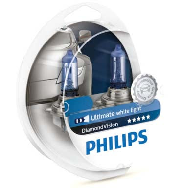 H1 Philips Diamond Vision Globes bulbs for prelude DC5 CL9 CL7 EVO 9 S15 integra