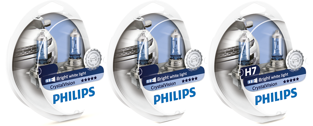Philips H4 H7 H11 Crystal Vision Package for FORD FALCON FG, G6, G6E, XR6, XR8