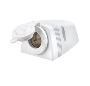 81025W Narva Heavy-Duty Surface Mount Accessory Socket White