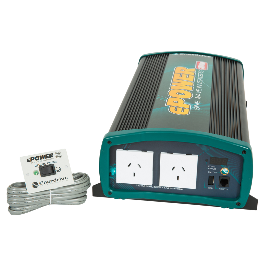 ENERDRIVE ePOWER 2000W True Sine Wave Inverter EN1120S