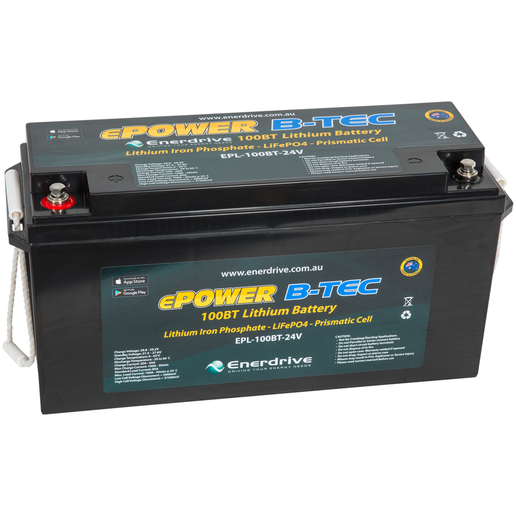 ePOWER B-TEC 24V 100Ah Lithium Battery