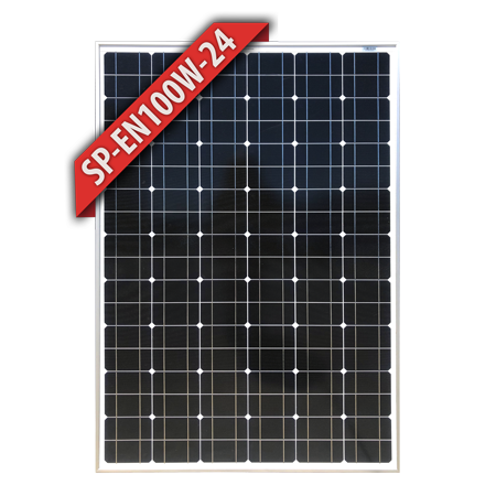 Enerdrive 100W-24V Fixed Mono Solar Panel, Available in Silver or Black Frame SP-EN100W-24