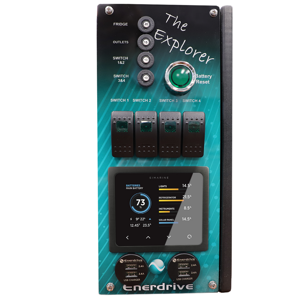 Enerdrive The Explorer Power System with Simarine Display & Load Monitoring- K-EXPLORER-03