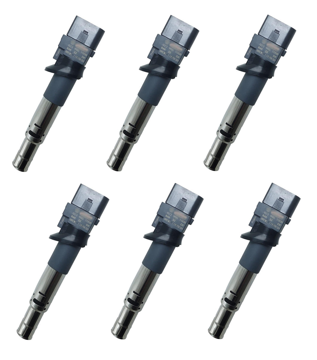6 x Ignition Coils for Volkswagen Eos Golf Transporter Touareg Audi TT A3 Quattr