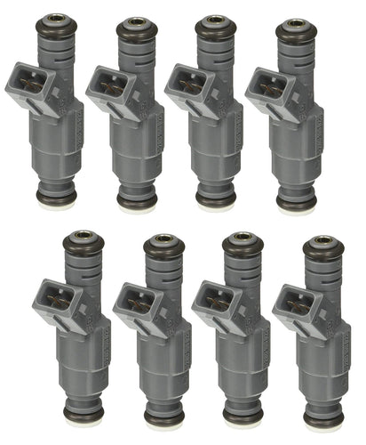 Set of 8 fuel injectors for BMW V8 M62 E39 E38 E53 E52 13641707843