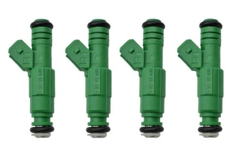 Fuel Injectors x 4 440cc 42lb for FORD FOCUS ZETEC ST170 BMW E30 E36 E46 Green G