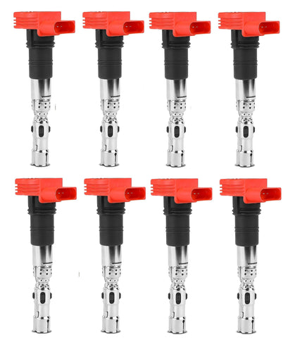 8 x Ignition Coils for Audi A6 A8 V8 2003-2006 4.2 3.7