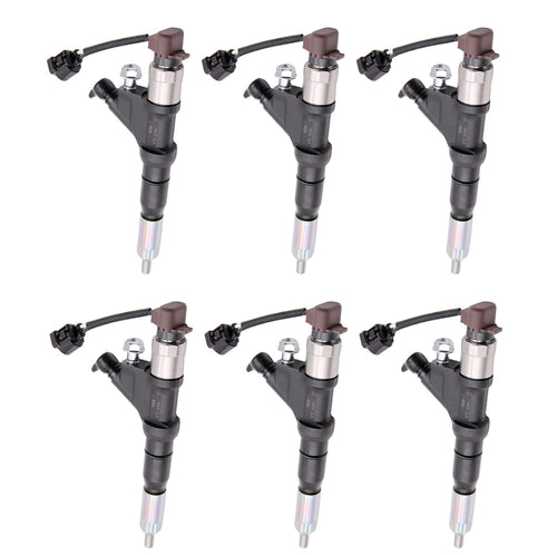 Hino E13C Brand New Common Rail Diesel Injectors, Set of 6