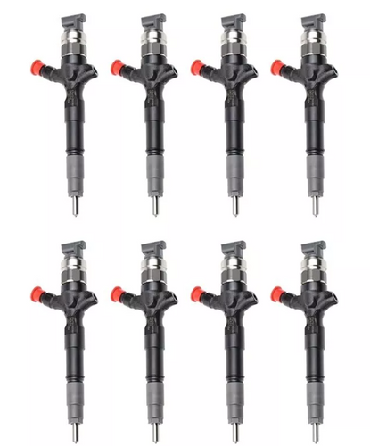 Set of 8 Diesel Turbo Fuel Injectors for Landcruiser V8 200 Series 1VD-FTV 2007-2014