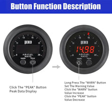 52 mm AFR Black Face Air Fuel Ratio Meter gauge kit For Universal Car With O2 Sensor 06J906262AA