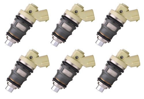 540cc 550cc FUEL INJECTORS for TOYOTA SUPRA JZA70 1JZGTE 1JZ SIDE FEED Denso