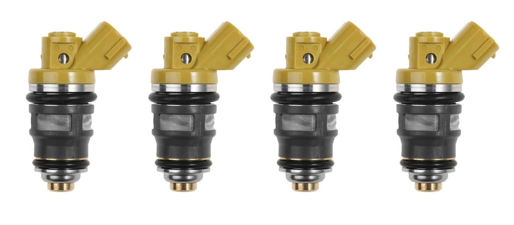 4 650cc FUEL INJECTORS for DENSO TOYOTA SW20 3S-GTE EJ20 BG5 BD5 SIDE ...