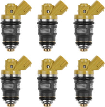 6 x 650cc FUEL INJECTORS for TOYOTA SUPRA JZA70 1JZGTE 1JZ SIDE FEED DENSO