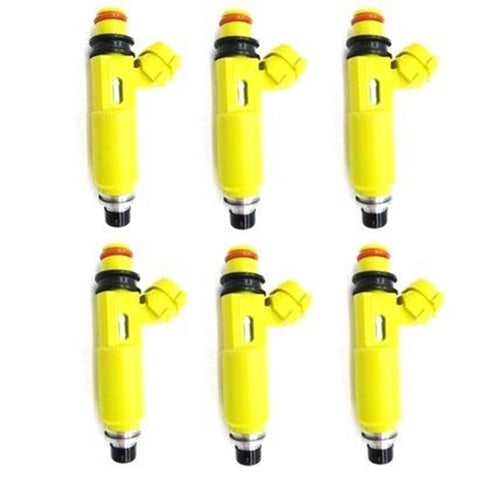 6 x 450cc Fuel Injectors for Nissan Skyline R32 RB20DET 11mm Top Feed High Imp