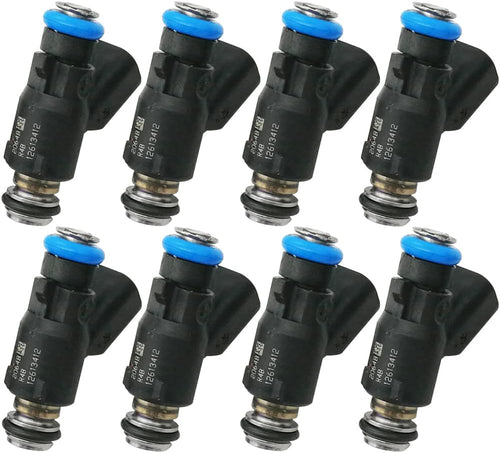 8x 650cc Fuel Injectors for GM 6.0 L76 DELPHI 60lb 62lb Short