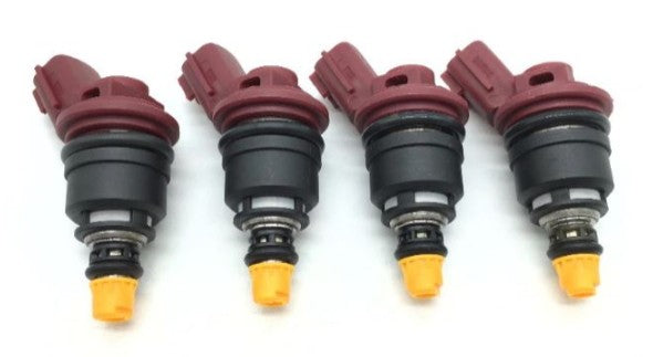 4 x 1000cc Side Feed Fuel Injectors for NISSAN SR20 S13 S14 S15 E85 Flow Matched