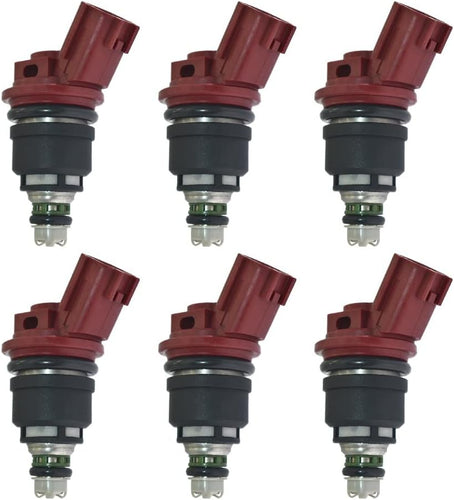740cc fuel injectors x 6 for NISSAN Side Feed *Matched Set*