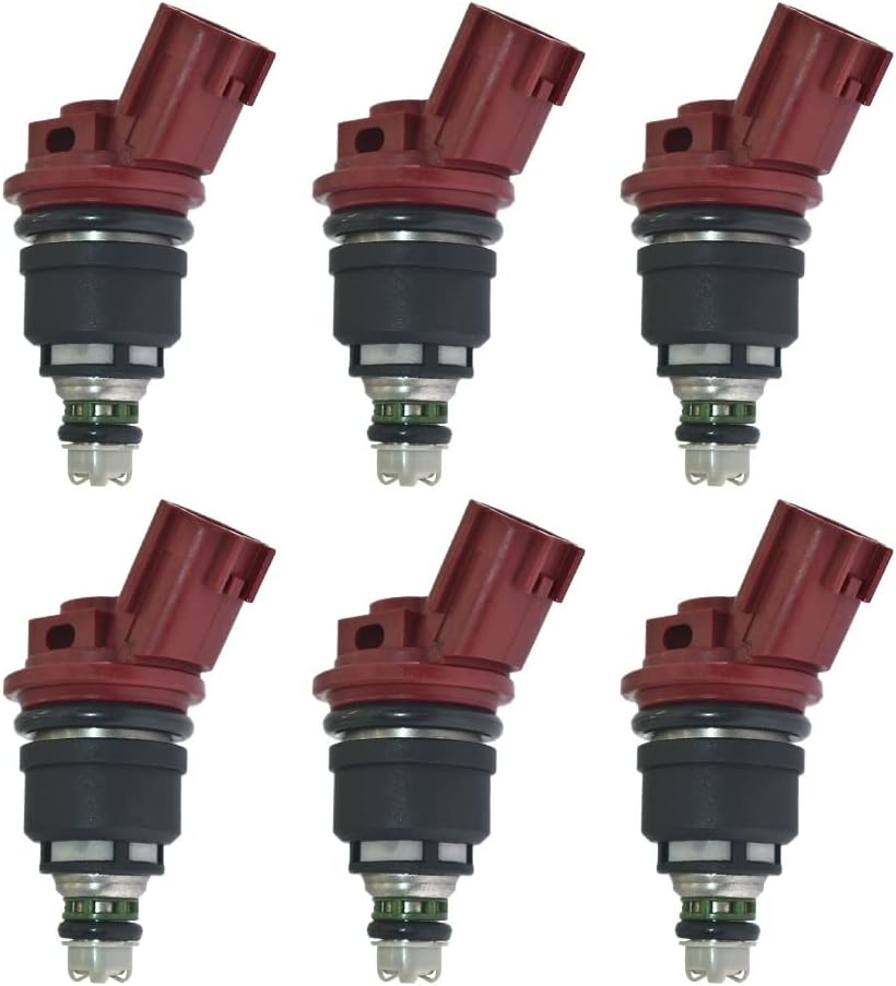740cc fuel injectors x 6 for NISSAN Side Feed *Matched Set*
