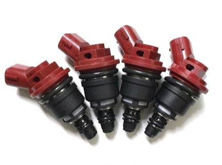 4 X JECS 650CC Side Feed Fuel Injectors FOR SUBARU LEGACY GT EJ25 STI SIDE FEED