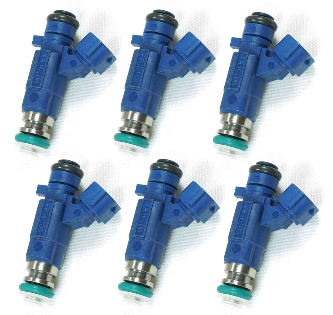6 FUEL INJECTORS for NISSAN PATROL GU TB48DE 4.8L 6 CYL 01-07 INJECTOR