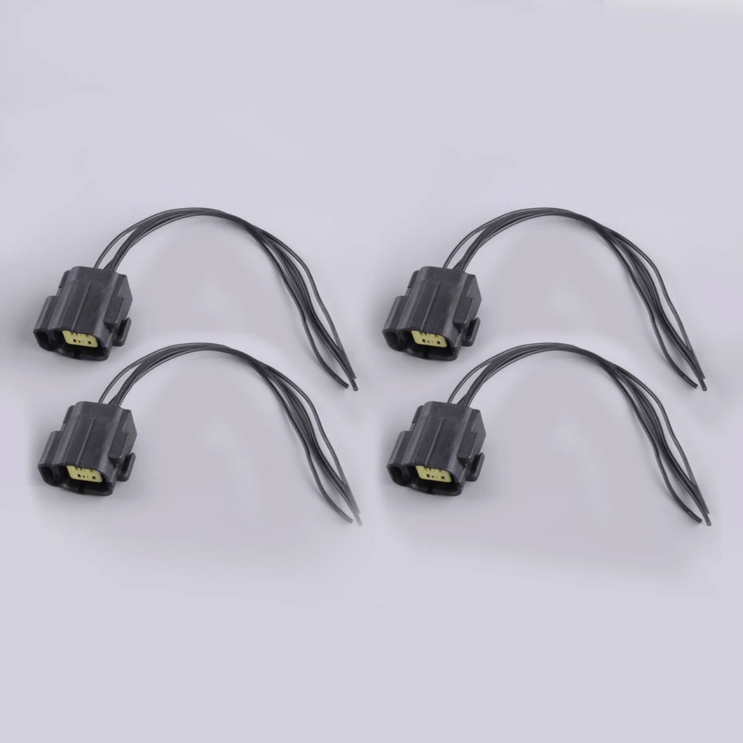 4pcs O2 Oxygen Sensor 4 Way Female Connector Wiring Harness Pigtail High Quality New Fit For Infiniti Nissan Subaru