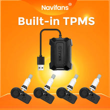 Built-in/External TPMS Car Tire Pressure Warning and Monitoring System with 4 Sensors Intelligent Tire Pressure Detection