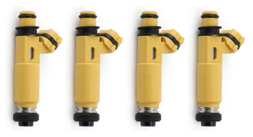 43lb 450cc YELLOW FUEL INJECTORS for Toyota 4AGE Top Feed 11mm
