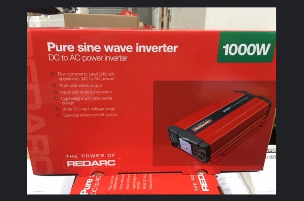 REDARC 1000W 12 volt Pure Sine Inverter R-12-1000RS
