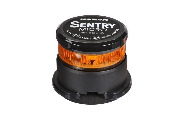 5 x Narva SENTRY 'MICRO' RECHARGEABLE LED Magnetic Amber Beacon Class 1 - 85324A