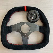Tiypeor Universal 330mm Suede Leather Steering Wheel carbon fiber bracket