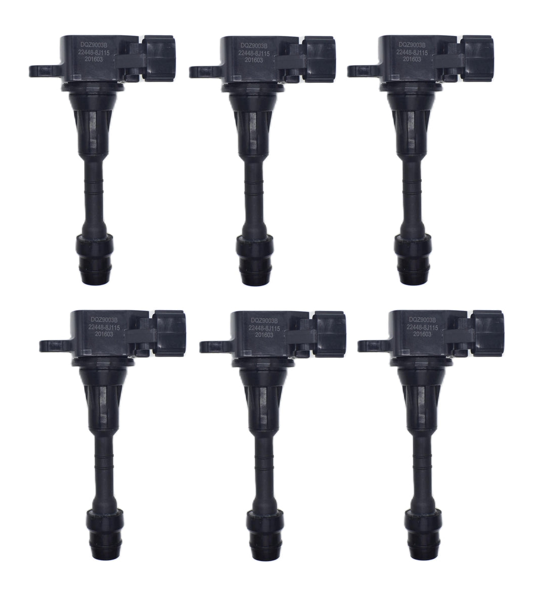 OEM COIL PACK SET (6 PCE) FOR NISSAN M35 STAGEA VQ25DET VQ25