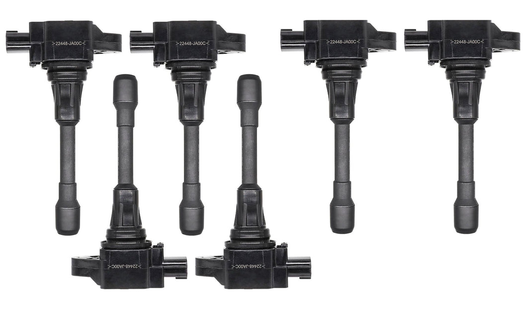 6 x Ignition Coils for Nissan Skyline V36 370GT 2007 on VQ37VHR