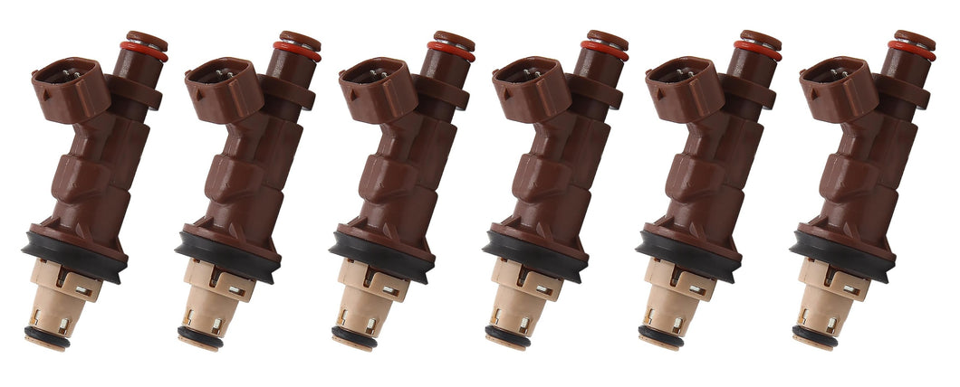 6 FUEL INJECTORS for TOYOTA HILUX LANDCRUISER PRADO 5VZFE 3.4L 23250-62040