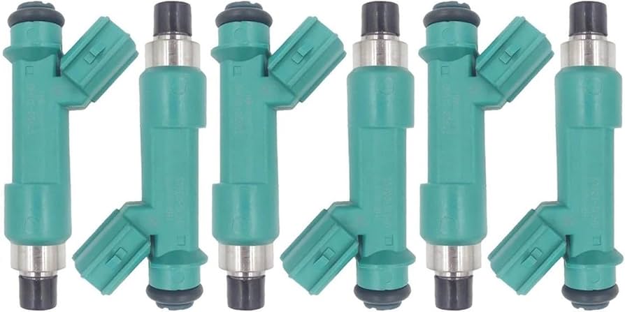 Set of 6 Fuel Injectors for Toyota Landcruiser Prado, FJ Cruiser, Hilux 1GR-FE V