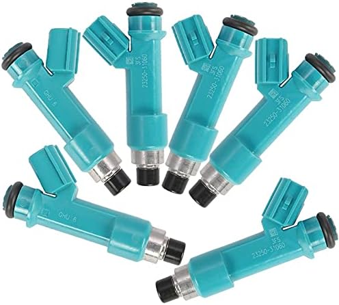 Set of 6 Fuel Injectors for Toyota Landcruiser Prado, FJ Cruiser, Hilux 1GR-FE V