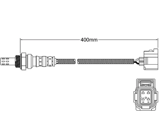 2 x oxygen sensors for Jeep Wrangler 4.0 O2 Post-cat (pair) 2005 - 2006