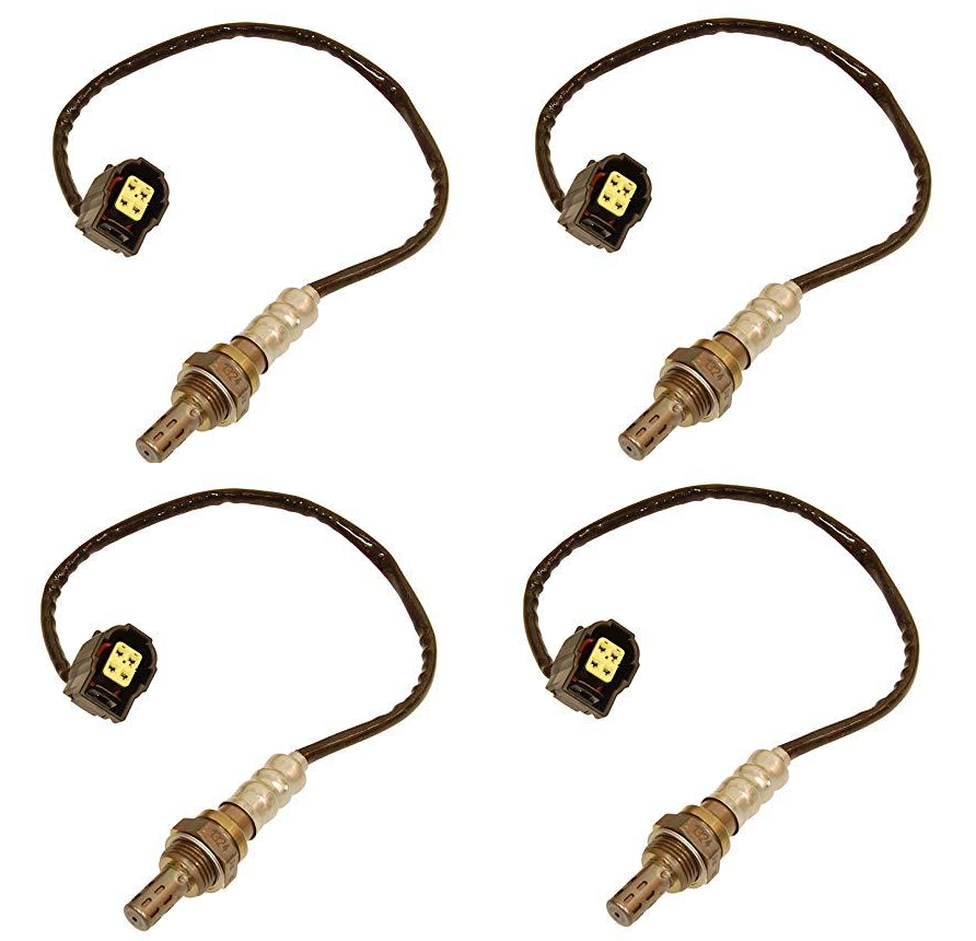Cat And O2 Sensor Kit 4 x Oxygen Sensors for Jeep Cherokee 3.7 o2 pre-cat & post-cat - Vehic ...