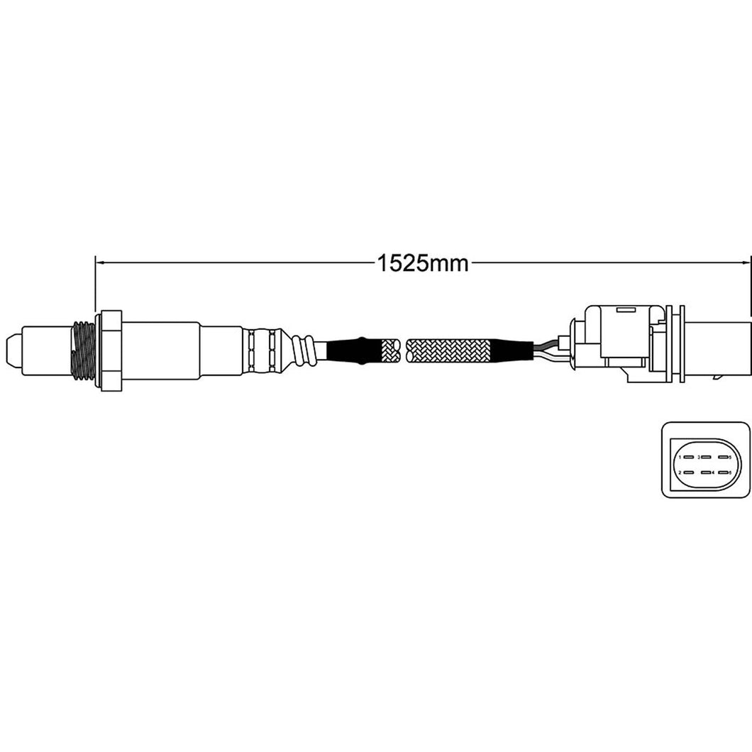 Oxygen sensor o2 for Bmw X3 Pre-cat E83 Diesel Cyl 1,3