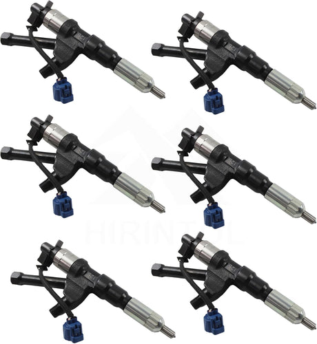 Hino J08E New DENSO Diesel Injectors Set of 6, OEM 295050-0230