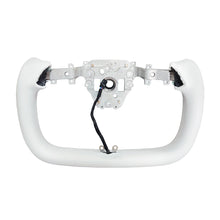 New Model Y Modified Yoke Steering Wheel with Heating for Tesla Custom Accessories Black White Leather Racing Car Handle