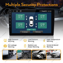 Built-in/External TPMS Car Tire Pressure Warning and Monitoring System with 4 Sensors Intelligent Tire Pressure Detection