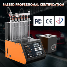 ANCEL ANJ600 GDI Piezo 220V 6 Cylinder Ultrasonic Wave Fuel Injector Cleaner Machine Tester Use for Car Motorcycle Cleaning Mach