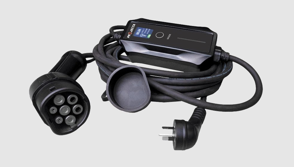 Projecta EVC2KW Portable EV Charger – 2.4kW Home Charging Cable