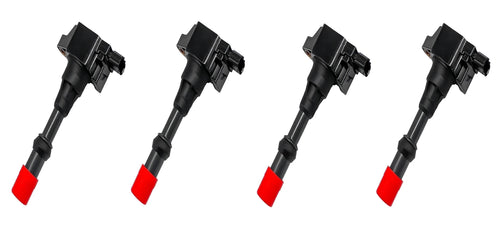 IGNITION COILS COIL SET OF 4 EXHAUST SIDE for HONDA CIVIC 1.3L & JAZZ GD GE 1.4L