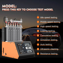 ANCEL ANJ600 GDI Piezo 220V 6 Cylinder Ultrasonic Wave Fuel Injector Cleaner Machine Tester Use for Car Motorcycle Cleaning Mach