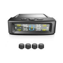 Tire Pressure Monitoring Tire Temperature Monitoring Automatic Safety Alarm System Solar Power Truck RV TPMS 6 Sensor