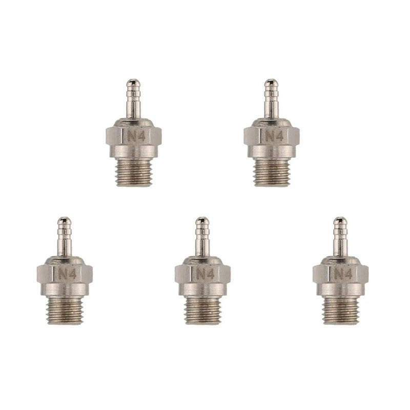 5X N4 Glow Plug Spark Plug For 1/10 Hpi Hsp Rc Car Boat